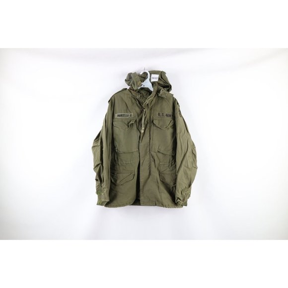 Vintage 70s Alpha Industries S Vietnam Cold Weather M65 Field Jacket OG107 USA